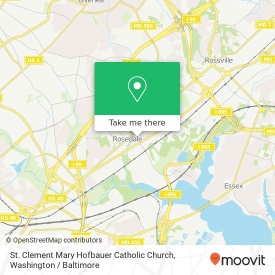 St. Clement Mary Hofbauer Catholic Church map