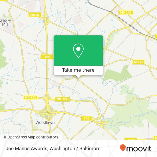 Mapa de Joe Mann's Awards