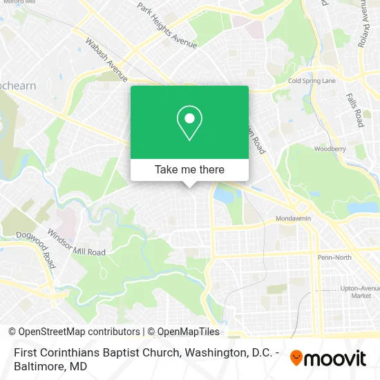 First Corinthians Baptist Church map