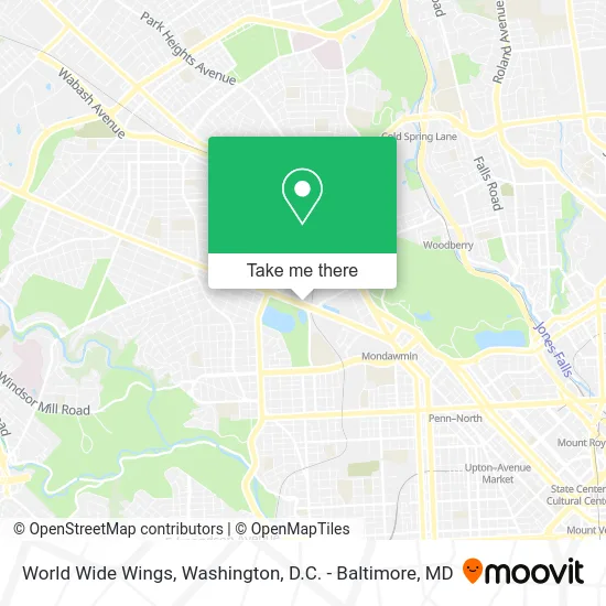 World Wide Wings map