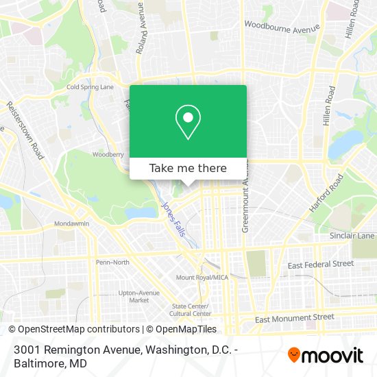 Mapa de 3001 Remington Avenue
