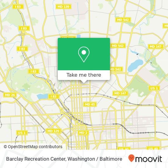 Mapa de Barclay Recreation Center