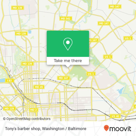 Mapa de Tony's barber shop