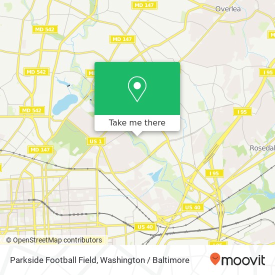 Mapa de Parkside Football Field