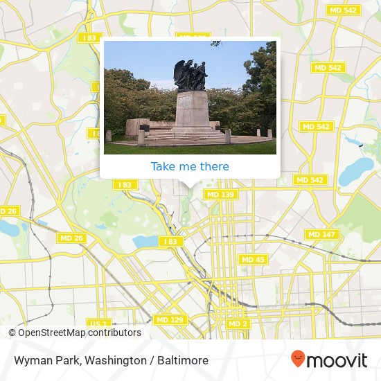 Wyman Park map