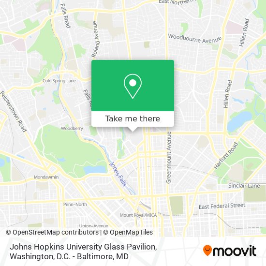 Mapa de Johns Hopkins University Glass Pavilion