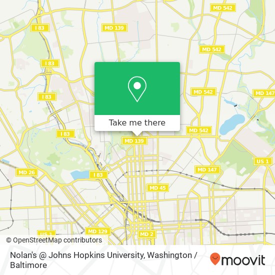 Mapa de Nolan's @ Johns Hopkins University