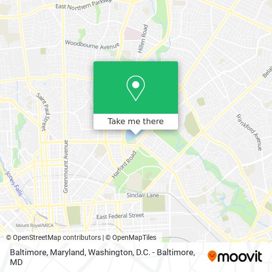 Baltimore, Maryland map