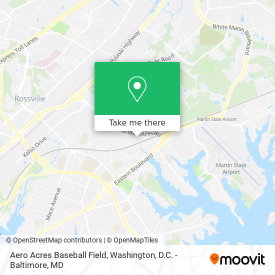 Mapa de Aero Acres Baseball Field