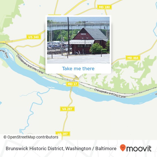 Brunswick Historic District map