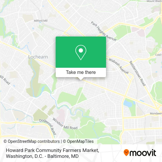 Mapa de Howard Park Community Farmers Market