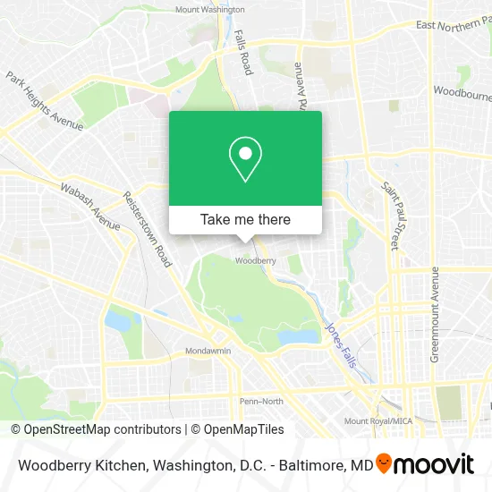 Woodberry Kitchen map