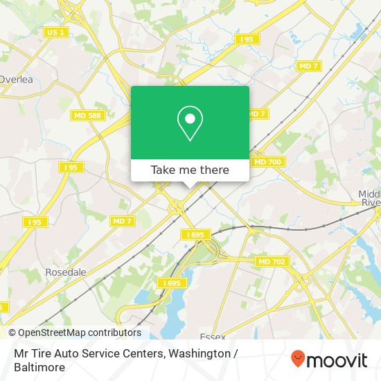 Mr Tire Auto Service Centers map