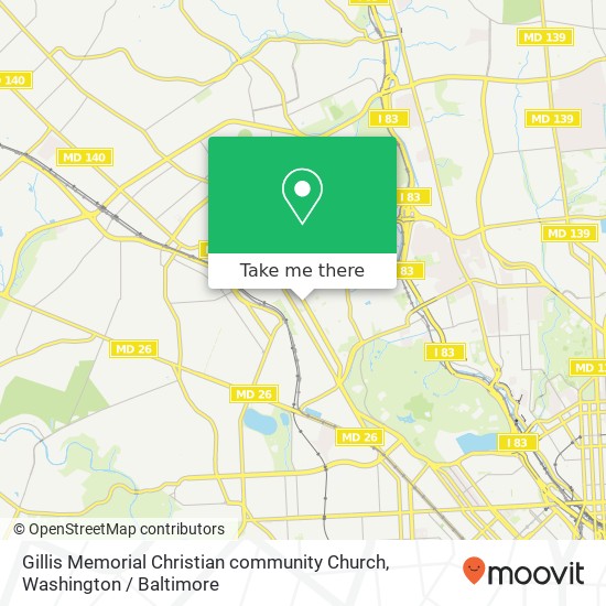 Mapa de Gillis Memorial Christian community Church