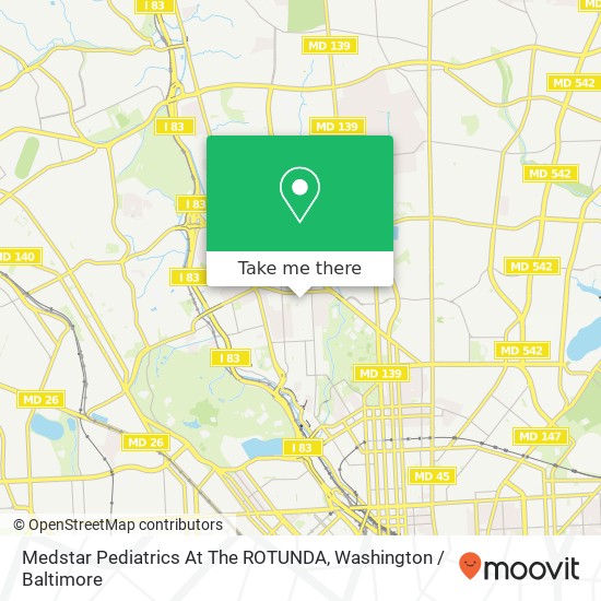 Mapa de Medstar Pediatrics At The ROTUNDA