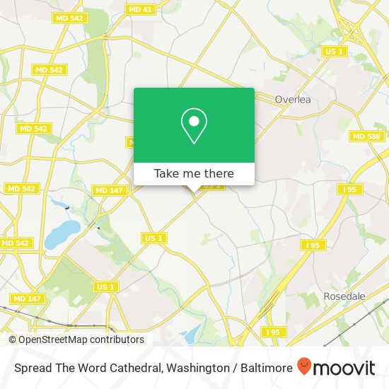 Mapa de Spread The Word Cathedral