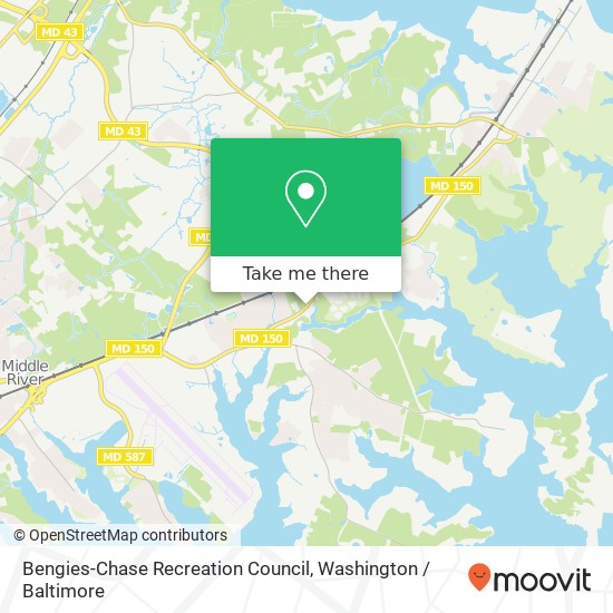 Mapa de Bengies-Chase Recreation Council