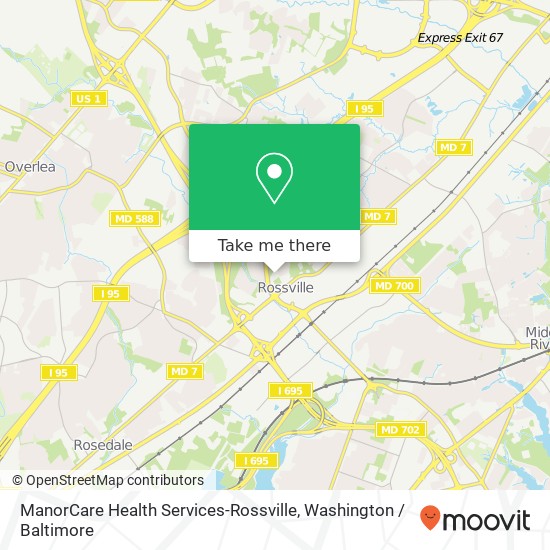 ManorCare Health Services-Rossville map
