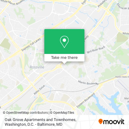 Oak Grove Apartments and Townhomes map