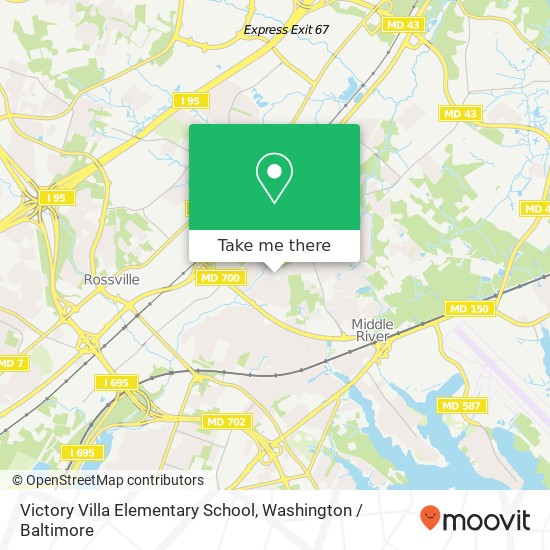 Victory Villa Elementary School map