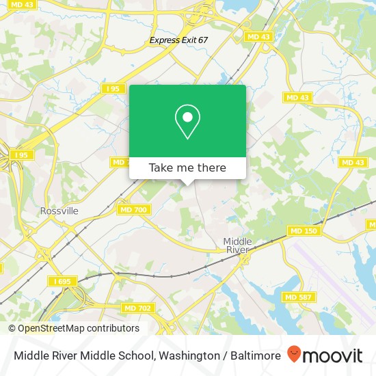 Mapa de Middle River Middle School