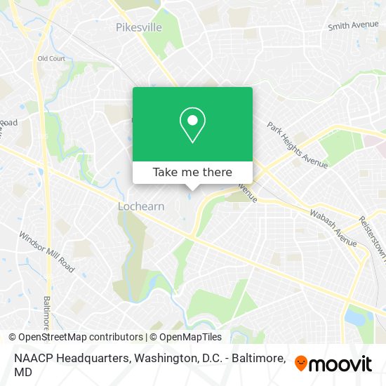 Mapa de NAACP Headquarters