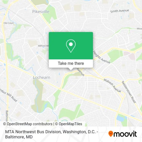 Mapa de MTA Northwest Bus Division