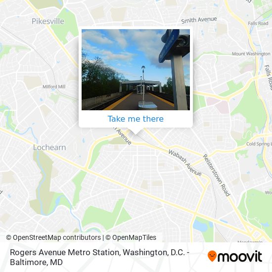 Rogers Avenue Metro Station map