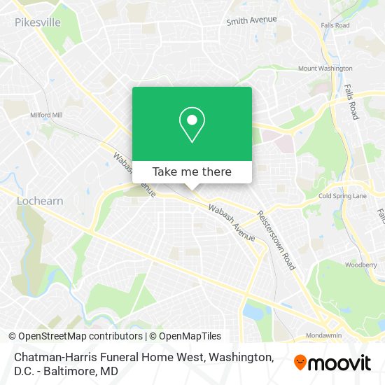 Chatman-Harris Funeral Home West map