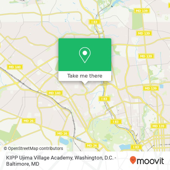Mapa de KIPP Ujima Village Academy