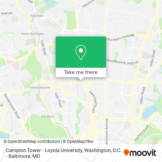 Campion Tower - Loyola University map