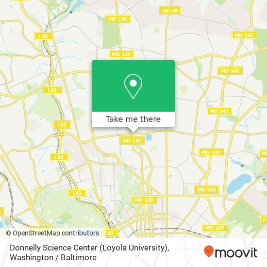 Mapa de Donnelly Science Center (Loyola University)