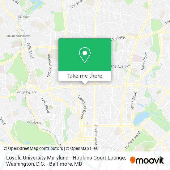 Loyola University Maryland - Hopkins Court Lounge map