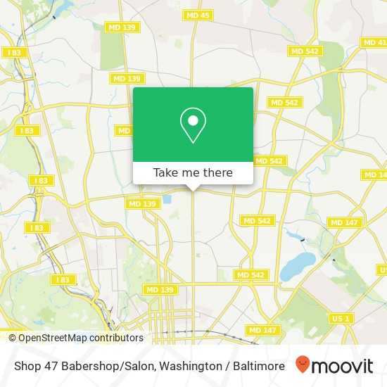 Mapa de Shop 47 Babershop/Salon