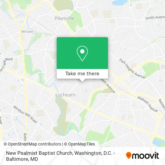 Mapa de New Psalmist Baptist Church