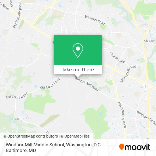 Windsor Mill Middle School map