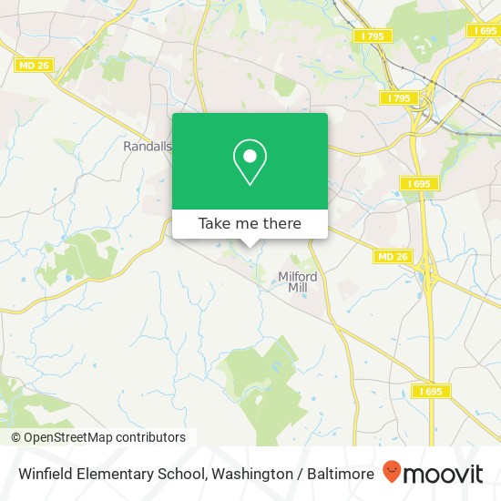 Winfield Elementary School map