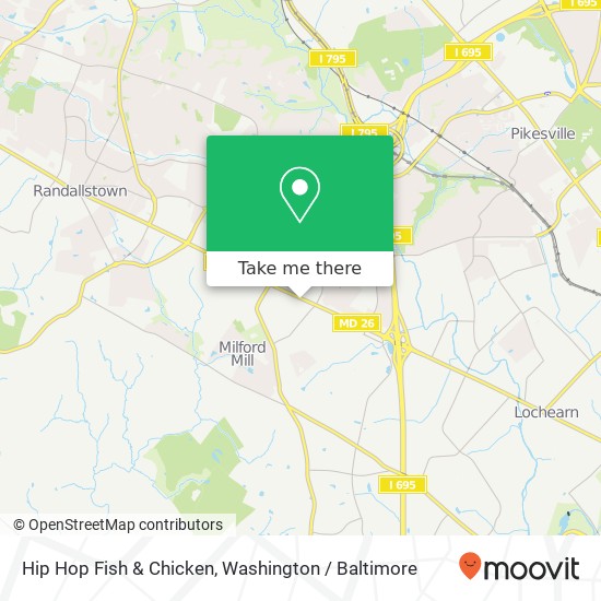 Hip Hop Fish & Chicken map