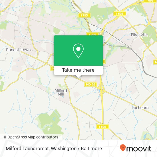 Mapa de Milford Laundromat