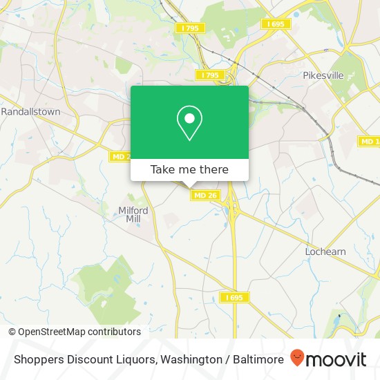 Shoppers Discount Liquors map