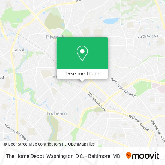 The Home Depot map