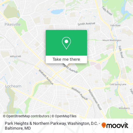 Mapa de Park Heights & Northern Parkway