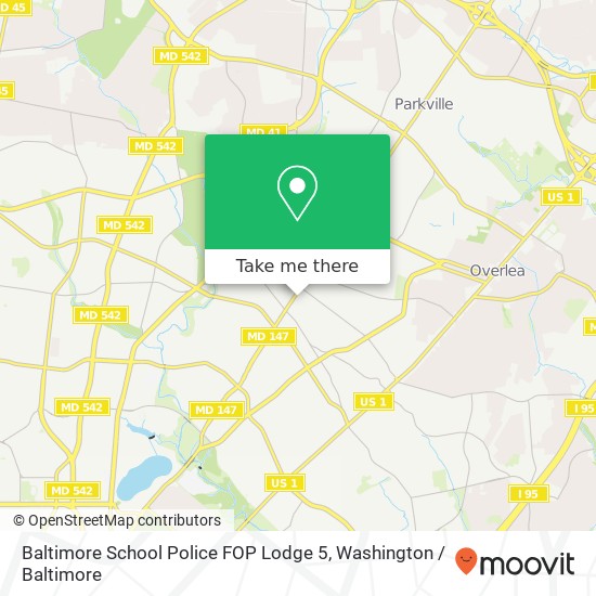 Mapa de Baltimore School Police FOP Lodge 5