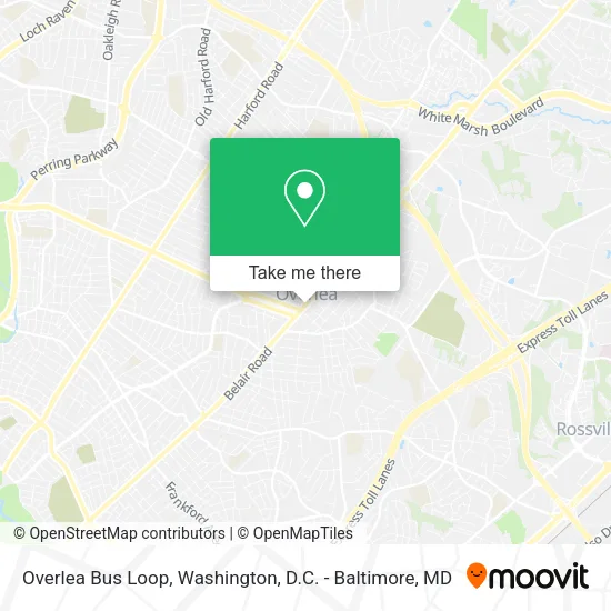Mapa de Overlea Bus Loop