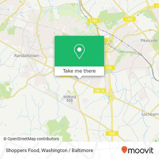 Mapa de Shoppers Food