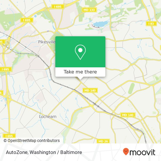 AutoZone map