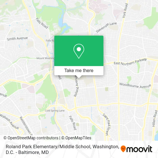 Roland Park Elementary / Middle School map