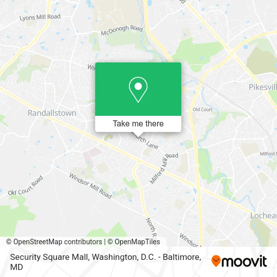 Security Square Mall map