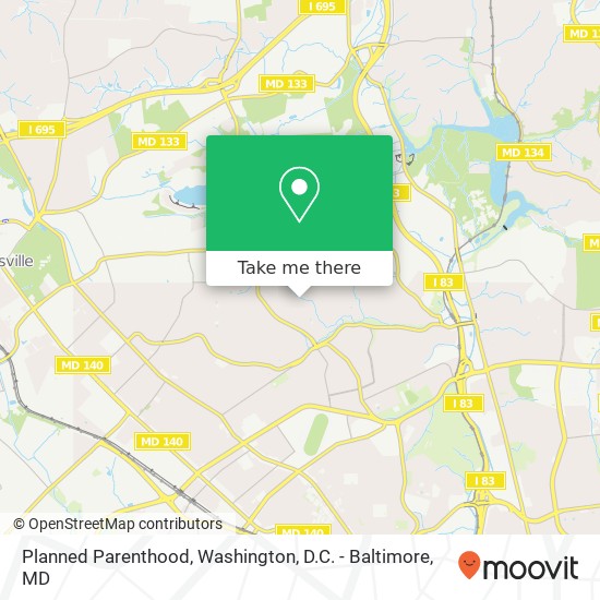 Planned Parenthood map