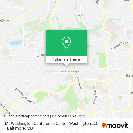 Mt Washington Conference Center map